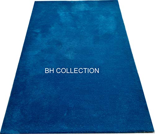 Image of Classical Look Plain Handmade Carpet with Super Soft & Pure Woolen Carpet for Your BEDROOMS & Living Room with 1 INCH Pile Height 7 X 11 FEET (210x330 cm)