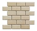 Crema Marfil Marble 2 X 4 Brick Mosaic Tile, Polished & Beveled - Lot of 50 sq. ft.