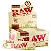 Raw Unrefined Classic 1.25 1 1/4 Size Cigarette Rolling Papers, 50 Count (Pack of 4)