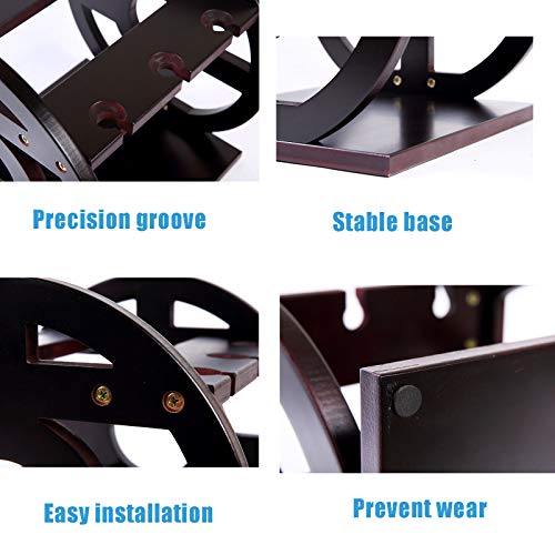 Soporte para vino CGF para 3 botellas y 6 copas miniatura 6