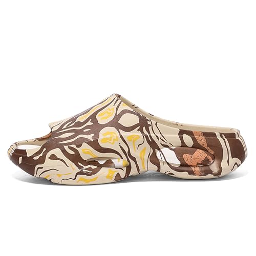 Men's EVA anti slip spa massage slippers, lightweight beach sandals, quick drying and comfortable shower shoes