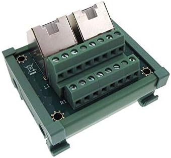 Miniatura 2 de Montaje dual del carril del dinar de los terminales del tornillo del módulo 45D del tablero del desglose de Ethernet RJ45