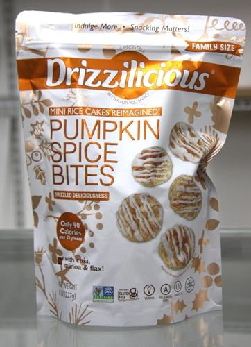 Pumpkin Spice Mini Rice Cakes, Mini Rice Cakes, with chia, quinoa and flax. 8 oz.