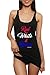 Emdem Apparel Red White and Booze 4th of July Womens Tank Top Black XL