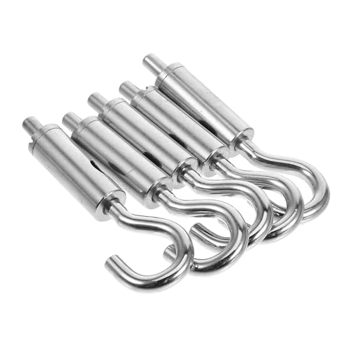 NAMOARLY 5pcs Wire Lock Brass Turnbuckle Tension Cable Railing Light Hanger Wire Rope Clamp Hanger Cable Tensioner for Drawstrings Wire Fasteners Panel Hanger