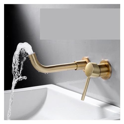 Grifo de lavabo empotrado en latón macizo negro mate para baños de lujo 4