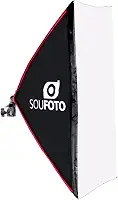 Softbox 50x70cm com Detalhes em Vermelho Sou Foto para Gravações de Vídeos e Estúdio Fotográfico
