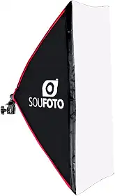 Softbox 50x70cm com Detalhes em Vermelho Sou Foto para Gravações de Vídeos e Estúdio Fotográfico