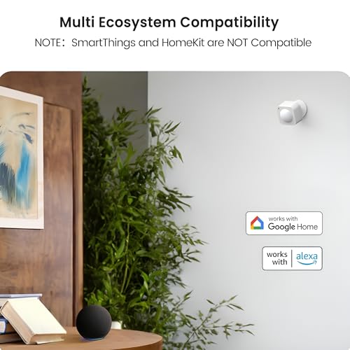 Image of Kerr Smart Presence, Motion, Temp & Brightness Sensor | Requires Tuya Zigbee 3.0 Hub, Intruder Alarm, Trigger Functions, Supports Alexa & Google Home Assistant. (PIR Motion + Brightness (Zigbee))