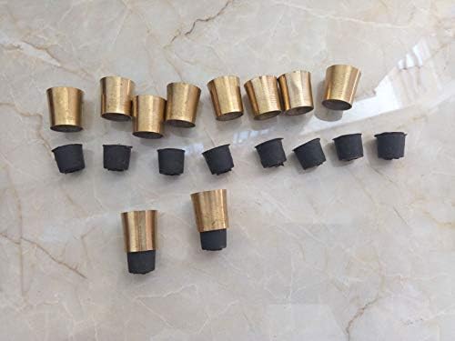 LOT of 10 Solid Brass Spare TIP for Walking Stick Cane Part of Vintage Stick