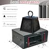 12u 24 Deep Wall Mount It Network Server Rack Data Cabinet Enclosure, Computer Cabinet with Doors for Studio Office Classroom Recording Room, Easy to Assemble(6U)