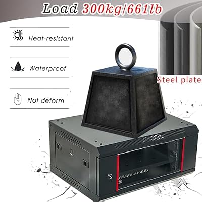 12u 24 Deep Wall Mount It Network Server Rack Data Cabinet Enclosure, Computer Cabinet with Doors for Studio Office Classroom Recording Room, Easy to Assemble(6U)