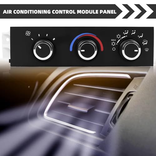 599-217 Front A/C Heater Climate Control Module Panel Switch Compatible with 1996-2020 Chevrolet Express 1500 2500 3500 4500 Astro, Chevy C4500 C5500 C6500,1996-2020 GMC Savana Safari, OE# 15073274
