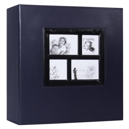 RECUTMS Photo Album 4x6 1000 Pockets Photos, Extra Large Capacity Family Wedding Picture Albums Holds 1000 Horizontal and Vertical Photos (Blue)
