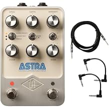 Universal Audio UAFX Astra Modulation Pedal - Bundle with Instrument Cable and 2 Patch Cables