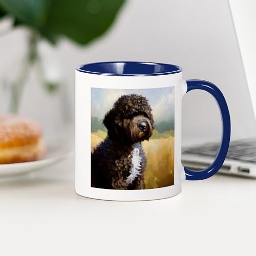 Taza cerámica para café 11 oz CafePress Portuguese Water Dog miniatura 4