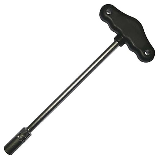 Quergriff Schraubendreher/Außensechskant T-Griff Steckschraubendreher/Steckschlüssel für Außen-6-kant SW 8 mm - CV-Stahl (Chrom-Vanadium-Stahl)