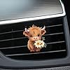 Yumneo Vent Air Fresheners For Vehicles,Car Aromatherapy Diffuser Vent Clip - 2D Acrylic Cute Highland Cow Shape Automotive Interior Decoration Charm for Truck SUV RV Sedan Vehicle Minivan #2