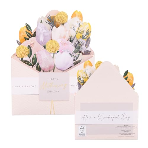 UK Greetings Mother's Day Card for Her - Pop-Up Flower Design