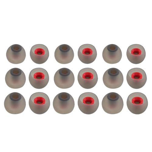 NANLANFAN Replacement Silicone Ear Tips for bmani T16 / bmanl T16 / ZINGBIRD Z67 / Orancu A12 / TOZO T6 / TOZO T10 / RIZIZI A12 / Boean U18 U8 U8I PRO Wireless Earbuds, 9 Pairs (S/M/L)