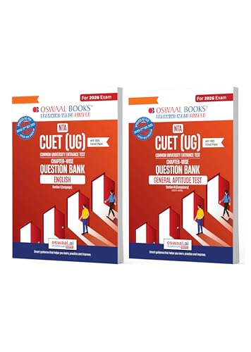 Image of Oswaal NTA CUET (UG) Question Banks | Chapterwise & Topicwise | English & General Aptitude Test | Set of 2 Books | Entrance Exam Preparation Books 2026
