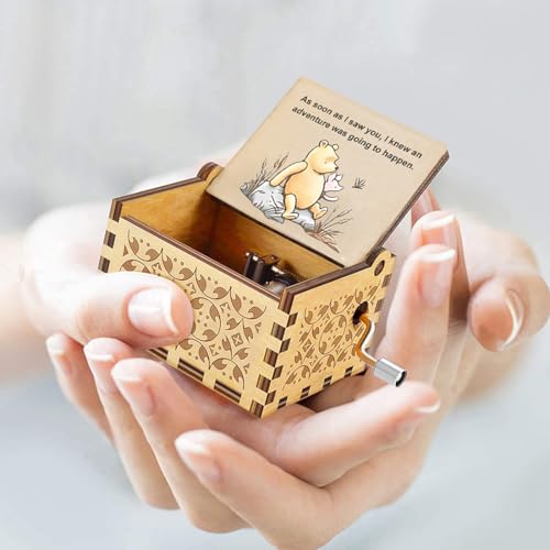 Yesnote Music Box Gift for Friends Girlfriend Wife, Birthday Christmas Day Pooh Gifts Play You Are My Sunshine, Anniversary Romantic Gift for Friendship Husband Boyfriend - Image 5