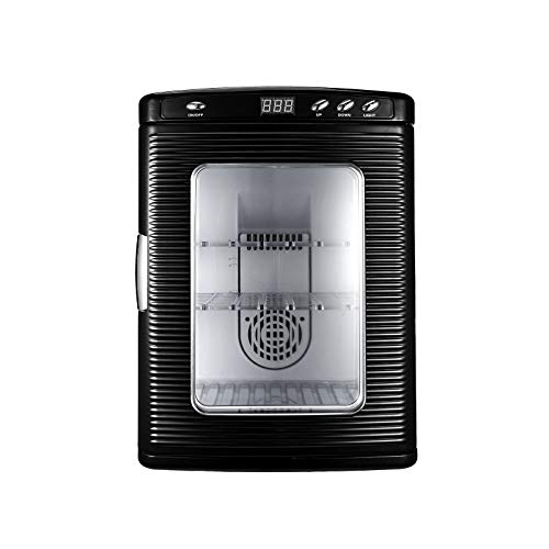 otmechl Incubadoras para Huevos de eclosión, incubadora de Laboratorio científico Reptil portátil Negro de 25L con 5 ° C-60 ° C, calefacción y enfriamiento de 220V para pequeños Reptiles