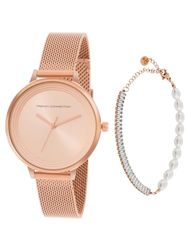 French Connection Analog Rose Gold Dial Womens Watch-FCJPR01 (B0D4DWS7SB) Amazon Price History, Amazon Price Tracker