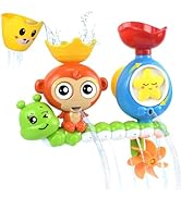 OSLINE Bath Toys for 1 2 3 Year Old Boys Girls,Bath Toys for Toddlers Kids 1-3-5,Baby Bath Toys 6...