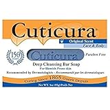 Cuticura Original Formula Medicated Antibacterial Soap For Blemish/Acne-Prone Skin, 3 oz - 2pc