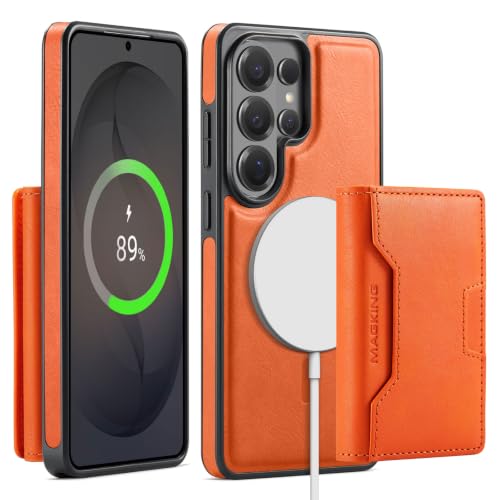 Coque Samsung Galaxy S25 Edge aimantée et étui portefeuille cuir détachable sans fil