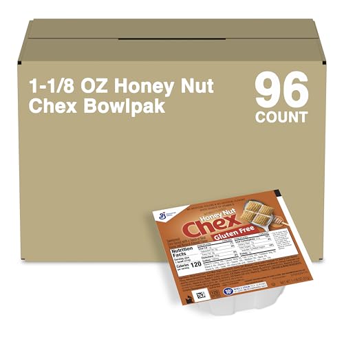 Honey Nut Chex Cereal Single Serve Bowlpak (Pack of 96)