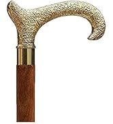 Humaira Nautical Derby Canes and Walking Sticks with Brass Handle - Affordable Gift Wooden Decora...