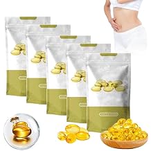 Tender Natural Capsules,Guruas Bee Venom Ginger Oil Capsules, Bee Toxin Ginger Oil Capsules, Firming Repair & Pink and Tender Natural Capsules 5pcs