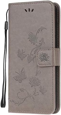 Samsung A13 5G Case, Samsung A04S Case Shockproof Leather Wallet Book Flip Folio Magnetic Stand Case for Samsung Galaxy A13 5G / A04S Phone Cases Shockproof Cover Cute Lotus Pattern, Light Purple