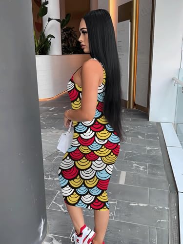 Image of Mrskoala Women Midi Tank Dresses Sexy Club Casual Dress Summer
