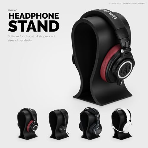 Image of Brainwavz The BMEGA Headphone Stand - Suitable for All Headsets (Black)