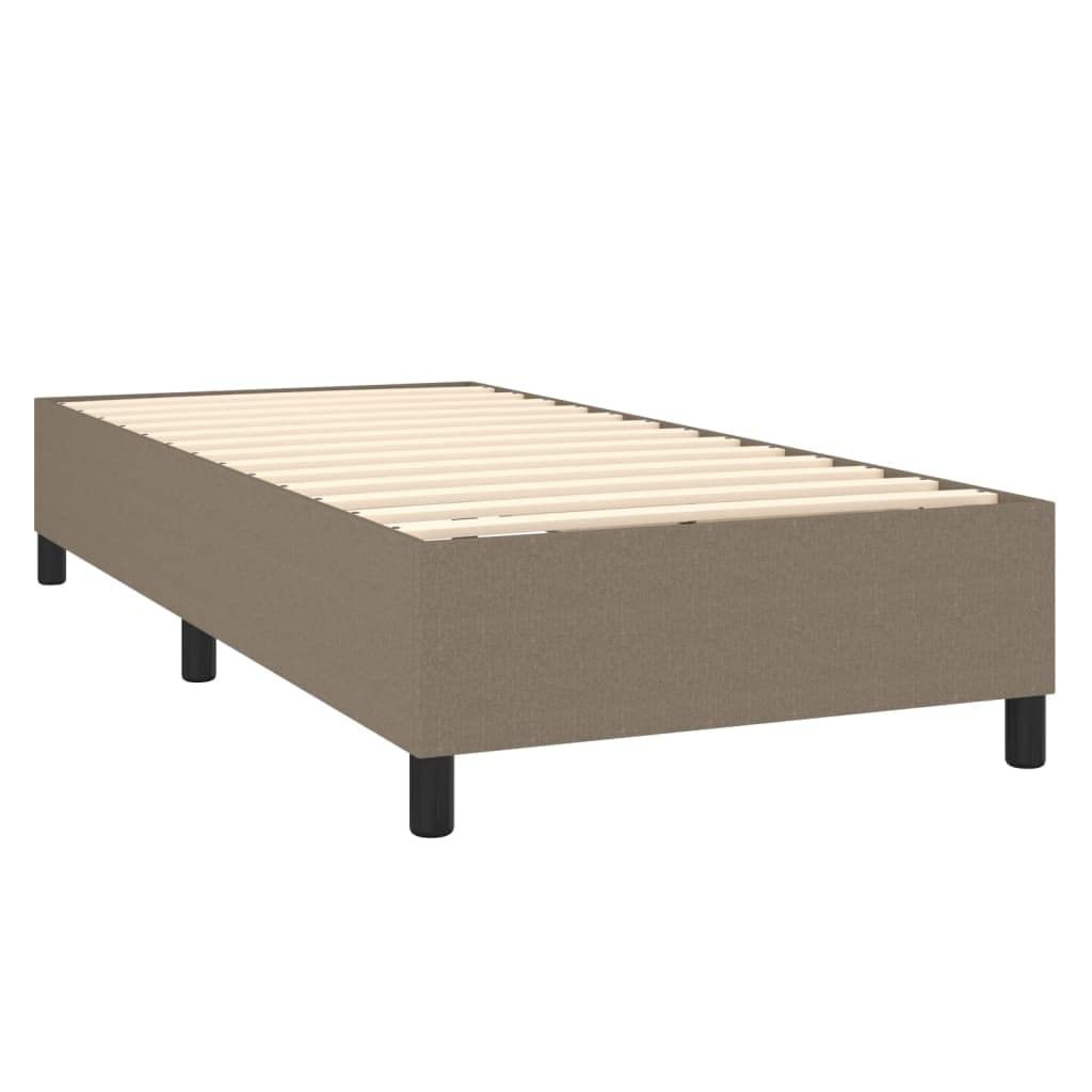 Cama con somier LED topo, 90 x 190 cm, tejido h. Cabecero de muelles ensacados para colchón de invitados y jóvenes