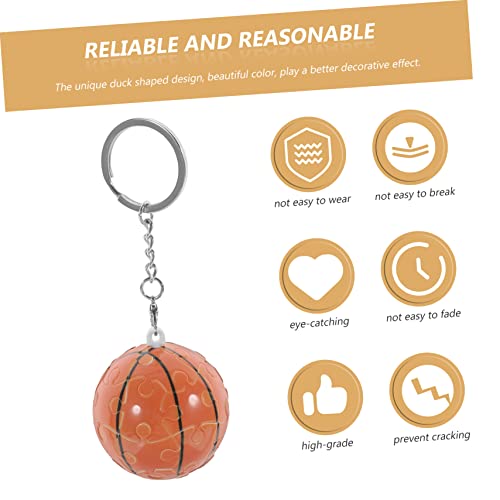 Porte-clés basket-ball et baseball en plastique pour sacs
