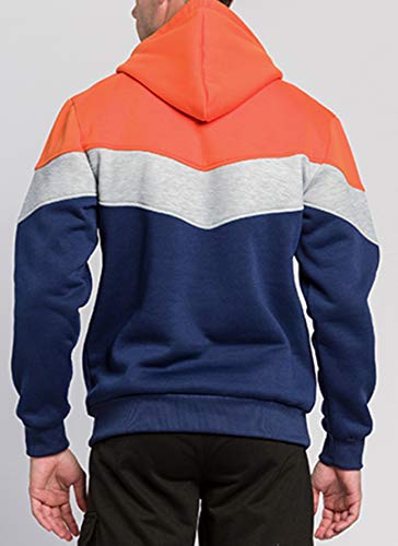 PADOLA Felpa Uomo Felpe con Cappuccio Manica Lunga...