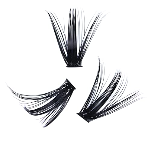 Image of Lash Extension Kit LAUBESS Lash Clusters Kit Cluster Eyelash Extensions Kit Eyelash Clusters Lash Bond and Seal Waterproof Tweezers Brush Lash Glue Remover (Kit 50D-C-Mix9-16)