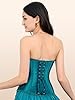 Women's Bustier Corset Top Sexy Lingerie Sets Peac... #3