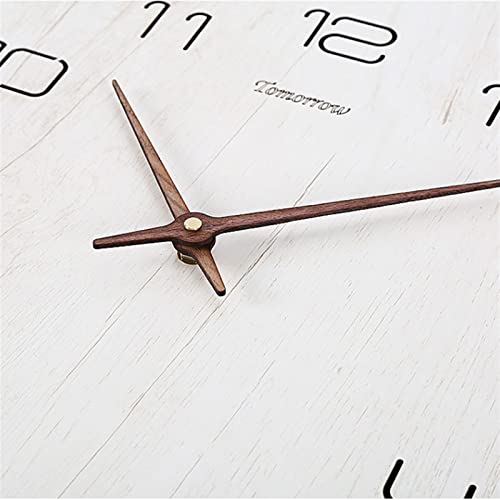 Horloge murale rectangulaire de salon design moderne et silencieuse
