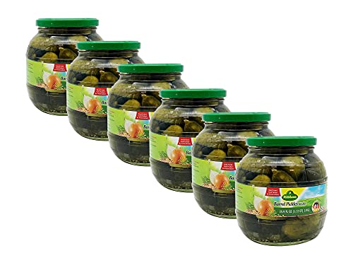 Kuehne (former Gundelsheim) Kosher Pickle in Glas Barrel Jar 1062 ml - 35.9 fl Oz