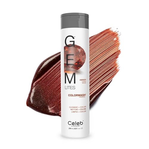 Celeb Luxury Colorwash Color Depositing Shampoo - Color Refresher, Vegan Hair Dye, Bondfix Bond Rebuilder, Viral and Gem Lites