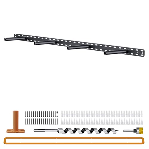 1 Pack Large Shelf Brackets Long Floating Shelf Bracket Invisible Floating Shelf Hardware Heavy Duty Floating Mantel Brackets(43X6X1.5 with Tools)