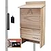 BestNest Triple-Celled Bat House Kit with Pole, 250 Bats