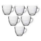 Producto de calidad Gigogne 38914 Taza con Asa Transparente 220Cc, Vidrio
