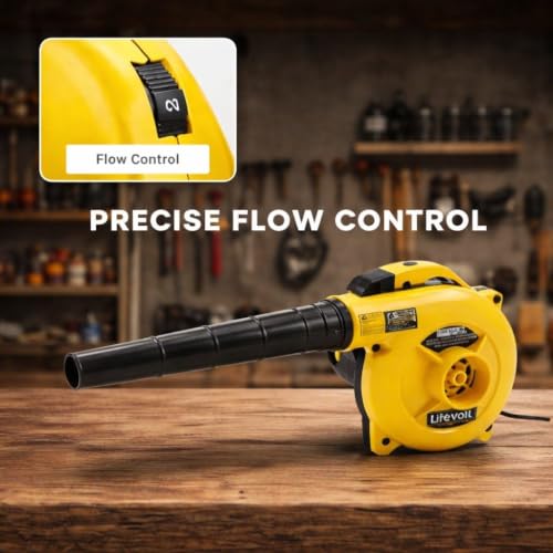Image of 750W Air Blower for Dust Cleaner for Home | 18000 RPM High-Speed Copper Motor | 6-Speed Modes | 3 Hours Continuous Working | 6 Months Replacement Warranty | Blower for Cleaning