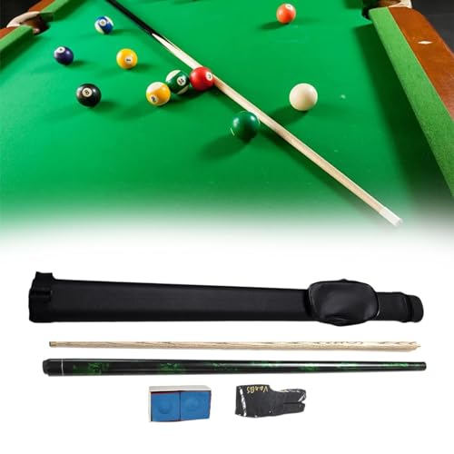 Queue de billard 145 cm en bois avec 2 fûts et embout 10 mm - 3